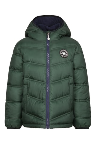 Anorak con capucha  - Verde oscuro