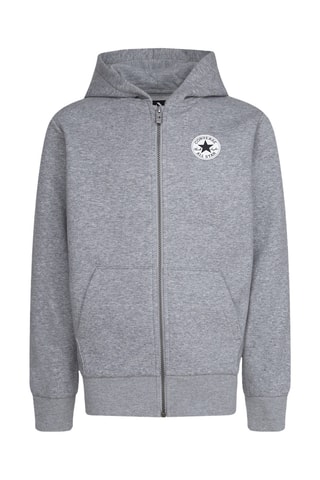 Sudadera con capucha   - Gris jaspeado