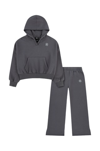 Sudadera y pantalón - Marrón oscuro