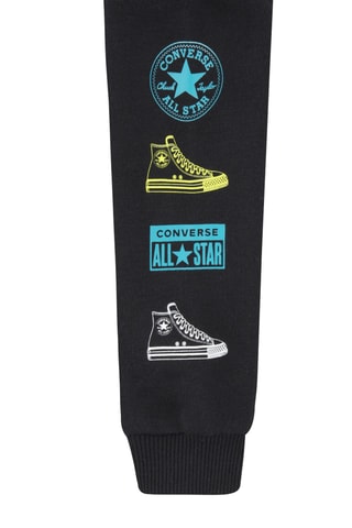 Sudadera y pantalón de chándal polar tie-dye - Negro