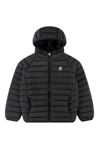 Anorak con capucha - Negro