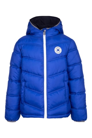 Anorak con capucha - Azul
