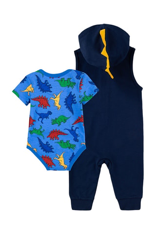 Mono con capucha y body - Azul marino