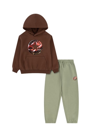 Sudadera con capucha y pantalón - Caqui
