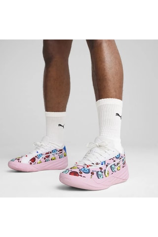 Zapatillas de baloncesto - Rosa y blanco