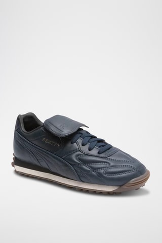 Zapatillas de piel bovina - Azul marino