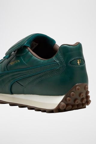 Zapatillas de piel bovina - Verde oscuro