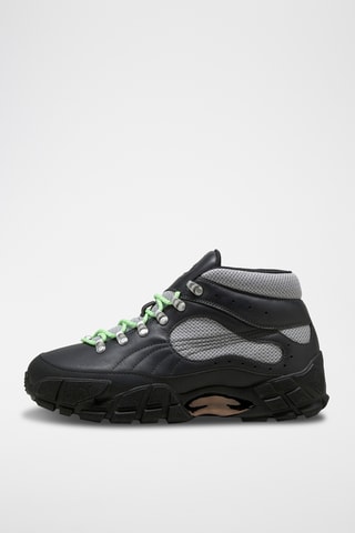 Zapatillas de piel - Negro