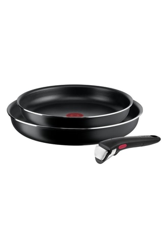 2 poêles et 1 manche amovible Ingenio Essential - 24 et 28 cm