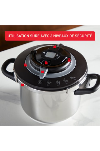 Cocotte-minute en acier inoxydable Clipso+ Chef - 8 l