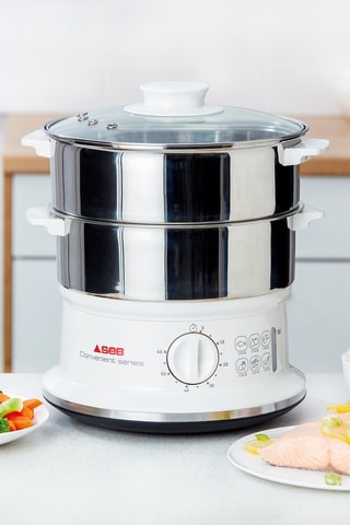 Cuiseur vapeur en acier inoxydable Convenient Series - 6 l - 900 W