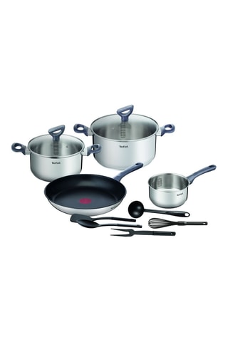 Batterie de cuisine en acier inoxydable Ingenio Daily Chef - 11 pièces