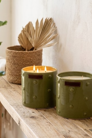 Bougie parfumée 4 mèches 150 h - Herbe Fraîche