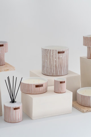 Bougie parfumée 5 mèches 100/120 h - Kamoun