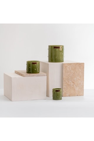 Bougie parfumée 4 mèches 400 h - Herbe Fraîche