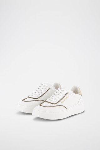 Zapatillas de piel con plataforma - Blanco - Karl Lagerfeld