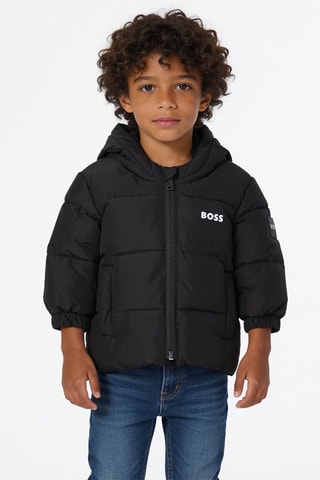 Anorak con capucha - Negro