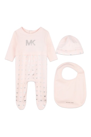 Pijama de 3 piezas de algodón orgánico - Rosa - Michael Kors