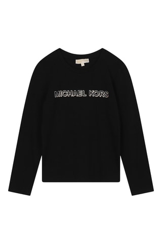 Camiseta de algodón orgánico - Negro - Michael Kors