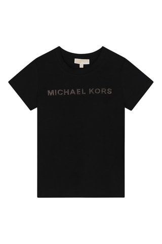 Camiseta de algodón orgánico - Negro - Michael Kors