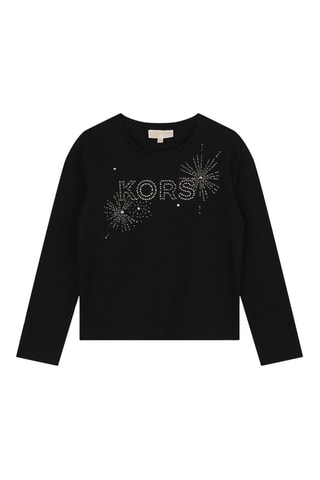 Camiseta de algodón orgánico - Negro - Michael Kors