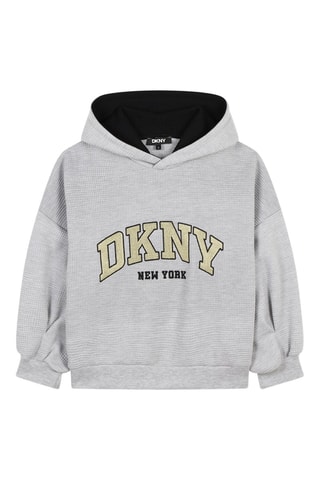 Sudadera con capucha - Gris claro - DKNY