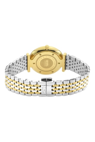 Reloj de cuarzo de acero - Plateado y dorado