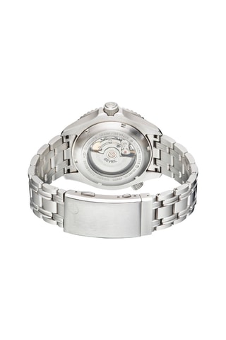 Reloj automático de acero Hudson Yards - Sellita SW200 - Plateado y negro