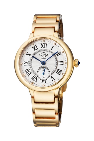 Reloj de cuarzo de acero y diamantes Rome