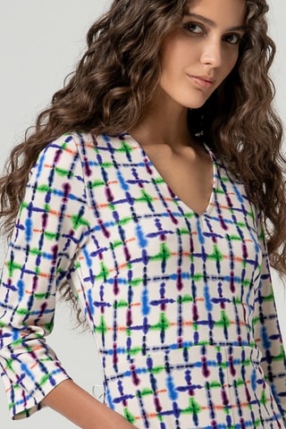Robe droite - Bleu