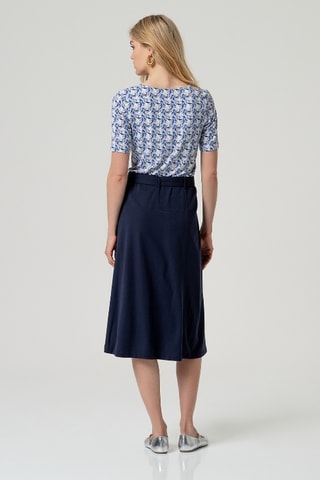 Jupe midi - Bleu marine
