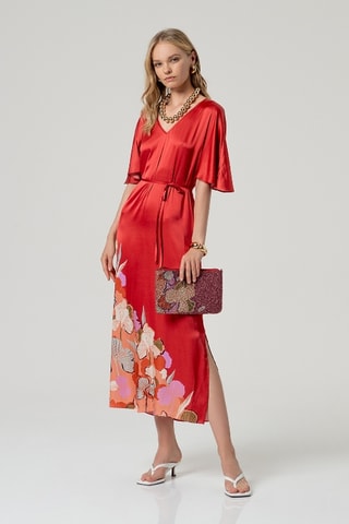 Robe midi - Rouge