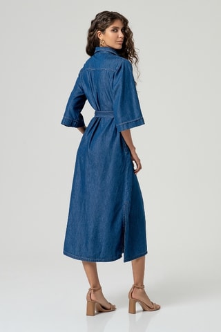 Abito a camicia - Blu
