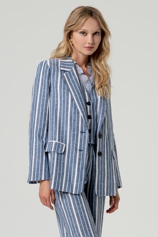 Giacca in lino - Navy