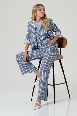 Giacca in lino - Navy
