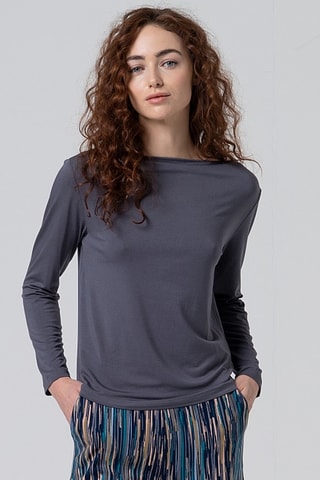 T-shirt ampia - Grigio scuro