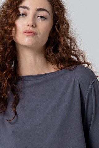 T-shirt ampia - Grigio scuro