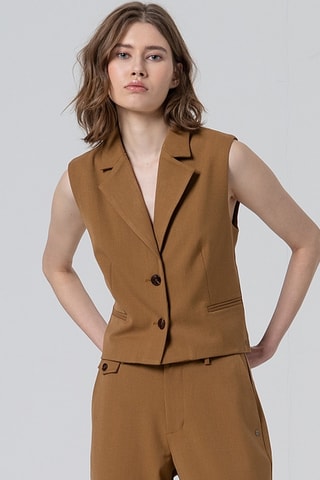 Gilet de costume - Camel