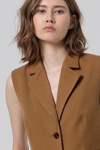 Gilet de costume - Camel
