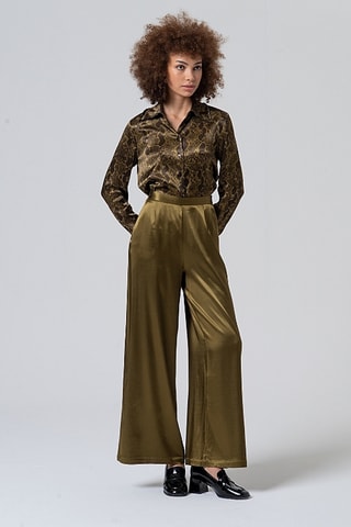 Pantaloni taglio ampio - Verde