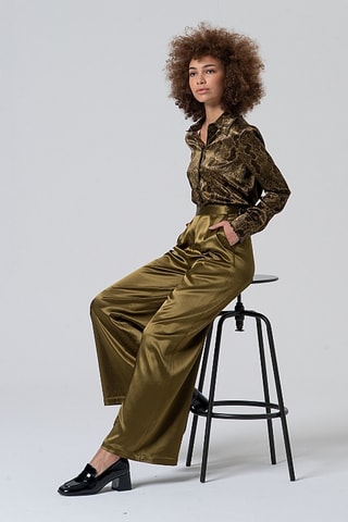 Pantaloni taglio ampio - Verde