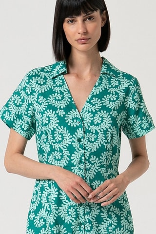 Robe chemise - Turquoise