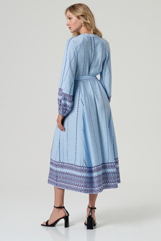 Abito a camicia - Celeste