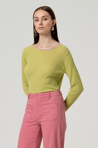 Pantalon large - Rose