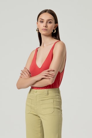 Pantalon large - Kaki