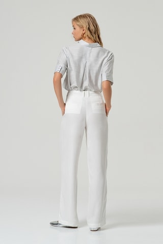 Pantalon taille haute - Blanc