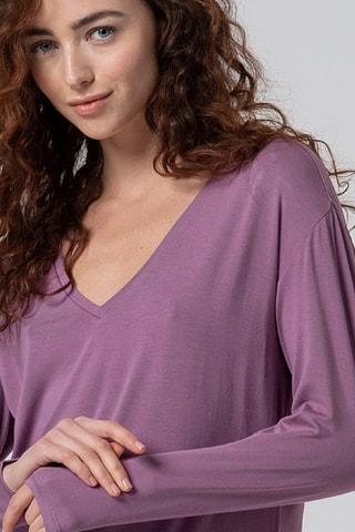 T-shirt ampia - Viola