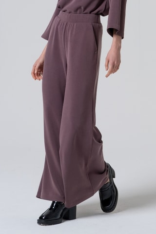 Pantaloni ampi a vita alta - Indaco