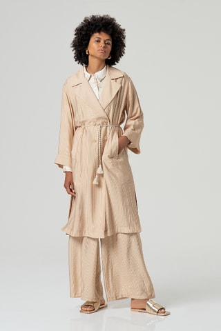 Giacca lunga - Beige