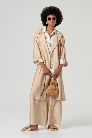 Giacca lunga - Beige